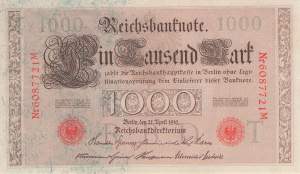 1000 Mark 1910 Ro.45c T/M